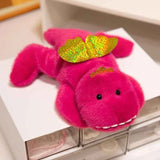 Cozy Kawaii Stuffed Animals 1 Dino / 7 inches (18cm) Kawaii Cartoon Plush Wrist Rest Doll (7 in) - Horse, Duck, Cow, Frog Stuffed Animal Office Companion