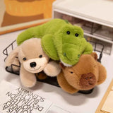 Cozy Kawaii Stuffed Animals 1 Kawaii Cartoon Plush Wrist Rest Doll (7 in) - Horse, Duck, Cow, Frog Stuffed Animal Office Companion