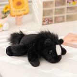 Cozy Kawaii Stuffed Animals 1 Scented Black Horse / 7 inches (18cm) Kawaii Cartoon Plush Wrist Rest Doll (7 in) - Horse, Duck, Cow, Frog Stuffed Animal Office Companion