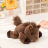 Cozy Kawaii Stuffed Animals 1 Scented chocolate / 7 inches (18cm) Kawaii Cartoon Plush Wrist Rest Doll (7 in) - Horse, Duck, Cow, Frog Stuffed Animal Office Companion