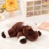 Cozy Kawaii Stuffed Animals 1 Scented Dark Brown / 7 inches (18cm) Kawaii Cartoon Plush Wrist Rest Doll (7 in) - Horse, Duck, Cow, Frog Stuffed Animal Office Companion