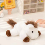 Cozy Kawaii Stuffed Animals 1 Scented white horse / 7 inches (18cm) Kawaii Cartoon Plush Wrist Rest Doll (7 in) - Horse, Duck, Cow, Frog Stuffed Animal Office Companion