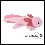 Curious Minds Toys 1 LARGER 26" Size Curious Minds Toys - Axolotl Realistic Earth Safe Cute Large Long Plush Stuffed A