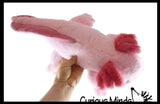 Curious Minds Toys 1 LARGER 26" Size Curious Minds Toys - Axolotl Realistic Earth Safe Cute Large Long Plush Stuffed A