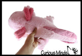 Curious Minds Toys 1 LARGER 26" Size Curious Minds Toys - Axolotl Realistic Earth Safe Cute Large Long Plush Stuffed A
