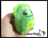 Curious Minds Toys Curious Minds Toys - 1 Plush Dinosaur Animal Sugar Ball - Thick Glue/Gel Stretch