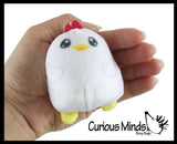 Curious Minds Toys Curious Minds Toys - 1 Plush Farm Animal Sugar Ball - Thick Glue/Gel Stretch Ball