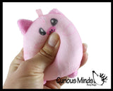 Curious Minds Toys Curious Minds Toys - 1 Plush Farm Animal Sugar Ball - Thick Glue/Gel Stretch Ball