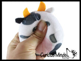 Curious Minds Toys Curious Minds Toys - 1 Plush Farm Animal Sugar Ball - Thick Glue/Gel Stretch Ball