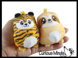 Curious Minds Toys Curious Minds Toys - 1 Plush Safari Zoo Animal Sugar Ball - Thick Glue/Gel Stretc