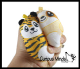 Curious Minds Toys Curious Minds Toys - 1 Plush Safari Zoo Animal Sugar Ball - Thick Glue/Gel Stretc