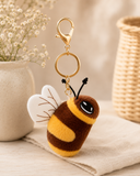 Honey Bee plushie keychain by Bowzey Made in the USA
