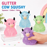 Eagle Crest Industries Inc. Glitter Highland Cow Squishy Stress Toy