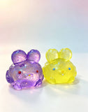 Eagle Crest Industries Inc. Purple Glitter Bunny Squishy Toy Stress Relief Fidget Toy
