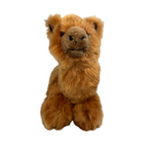 Plush Alpaca  Realistic Eco friendly - 25cm, lying, brown Alcapone