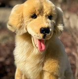 Faire: Auswella Stuffed Animals Plush Red or Yellow Golden Retriever Sitting Realistic