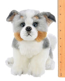 FAIRE: Bearington Collection Plush Dog Australian Shepherd Plush Puppy Dog Realistic