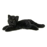 Plush Floppy Black Cat with Green Eyes by Bearington