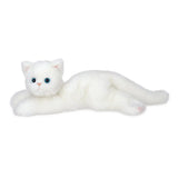 Faire-Bearington Collection Plush Floppy White Cat with Blue Eyes by Bearington Realistic!