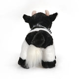 Faire-Bearington Collection Plush Holstein Cow with Checked Bow "Tipper" by Bearington