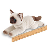 FAIRE - Bearington Plush Animals Plush Small Siamese Cat Floppy Lifelike and Loveable!