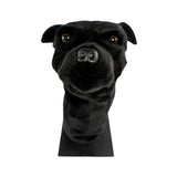 Faire: Bocchetta Plush Toys Black Red or Black Staffy Golf Club Headcover or Hand Puppet Eco Friendly Plush Gift for Dog Lovers