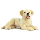 Large Plush Yellow Labrador Retreiver Lifelike w or w/o Satin Pocket Eco Friendly - Lrg Pouch