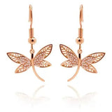 FAIRE - Copper Arts Earrings Rose Gold Dragonfly Earrings