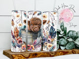 Faire-Dark Horse Dream Designs Baby Cow Bath Time Tumbler Highland Calf