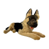 FAIRE: FurTastic Friends by Bocchetta Plush Toys Pouch Large Plush German Shepherd Black Face Stuffed Dog Lifelike Handmade