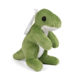 Faire-Keycraft Green Itty Bitty Dinosaur Stuffed Animals Keyrings Backpack Clip Ons