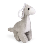 Faire-Keycraft Grey Itty Bitty Dinosaur Stuffed Animals Keyrings Backpack Clip Ons