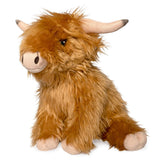 Faire-Keycraft Plush Animals Large Highland Cow Plush Doorstop Sitting Gorgeous!