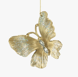 Faire: Silver Tree Home & Holiday Ornaments Butterfly Butterfly or Dragonfly Glittering Gold Christmas Tree Ornament