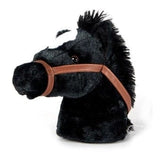 Faire: The Petting Zoo Black Fun Hobby Horses for Active Play Asst Black, Chestnut, Painted