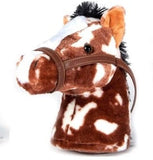 Faire: The Petting Zoo Multicolor Fun Hobby Horses for Active Play Asst Black, Chestnut, Painted