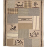 FAIRE - VHC Brands Blankets Farmhouse Collection Quilted Throw 50x60