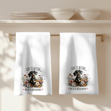 Fernville Creations Fernville Creations - Dachshund Waffle Towel: Decorative Kitchen Decor