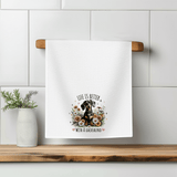 Fernville Creations Fernville Creations - Dachshund Waffle Towel: Decorative Kitchen Decor