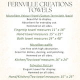 Fernville Creations Fernville Creations - Dachshund Waffle Towel: Decorative Kitchen Decor