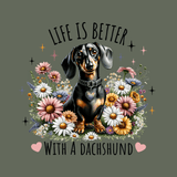 Fernville Creations Fernville Creations - Dachshund Waffle Towel: Decorative Kitchen Decor
