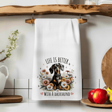 Fernville Creations Fernville Creations - Dachshund Waffle Towel: Decorative Kitchen Decor