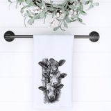 Fernville Creations Fernville Creations - Farmhouse Hand Towel: Rustic Cow Design, Elegant Home