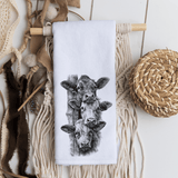 Fernville Creations Fernville Creations - Farmhouse Hand Towel: Rustic Cow Design, Elegant Home