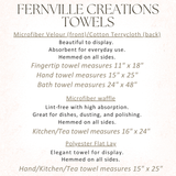 Fernville Creations Fernville Creations - Farmhouse Hand Towel: Rustic Cow Design, Elegant Home