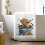 Fernville Creations Fernville Creations - Highland Cow Bath Towel for Spa-Like Comfort and Decor