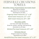 Fernville Creations Fernville Creations - Luxury Bath Towel: Farmhouse Bathroom Decor, Bath Essentials