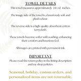 Fernville Creations Fernville Creations - Luxury Bath Towel: Farmhouse Bathroom Decor, Bath Essentials
