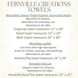 Fernville Creations Fernville Creations - Sunflower Fingertip Towel for Bath or Kitchen Decor