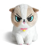 Floral Frolic Beige Floral Frolic - Angry Cat Plush Many Colors To Choose From!  Siamese, Ragdoll, Black, Tabby, Calico.....